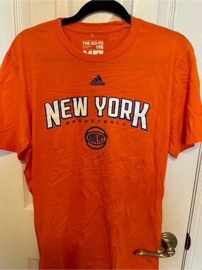 adidas Orange New York Knicks Graphic Tee